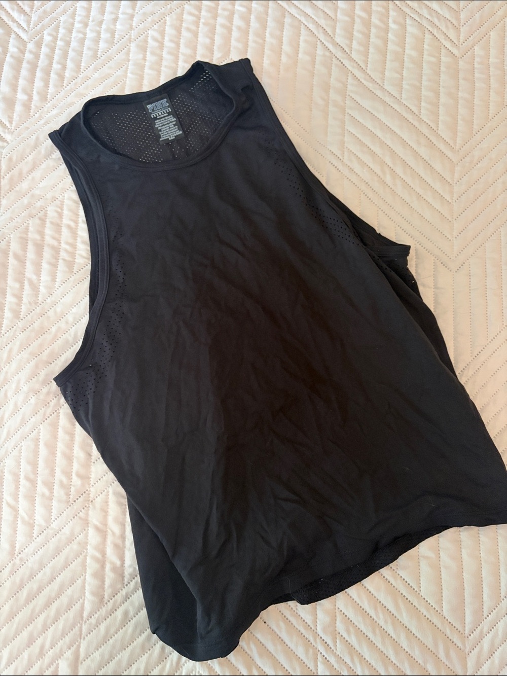 PINK Victoria's Secret Black Seamless Active Tank